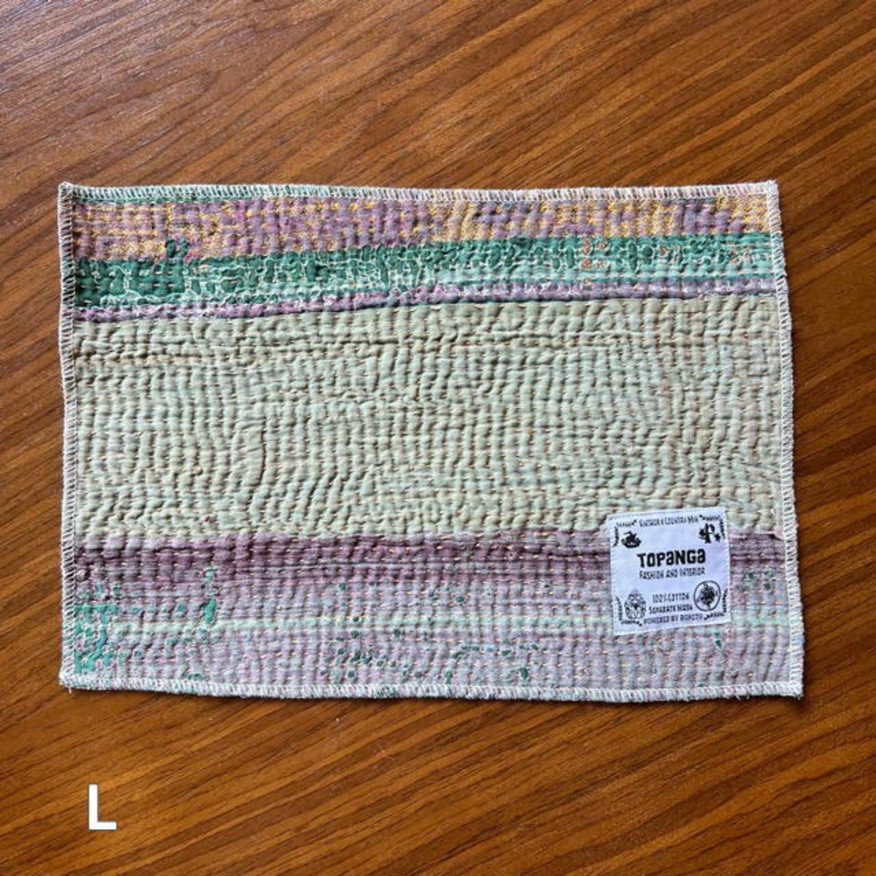TOPANGA Kitchen India Vintage Lalli Quilt Tea Mat 19Type 30×20cm 　インドヴィンテージラリーキルト　ティーマット 20種　【メール便可】