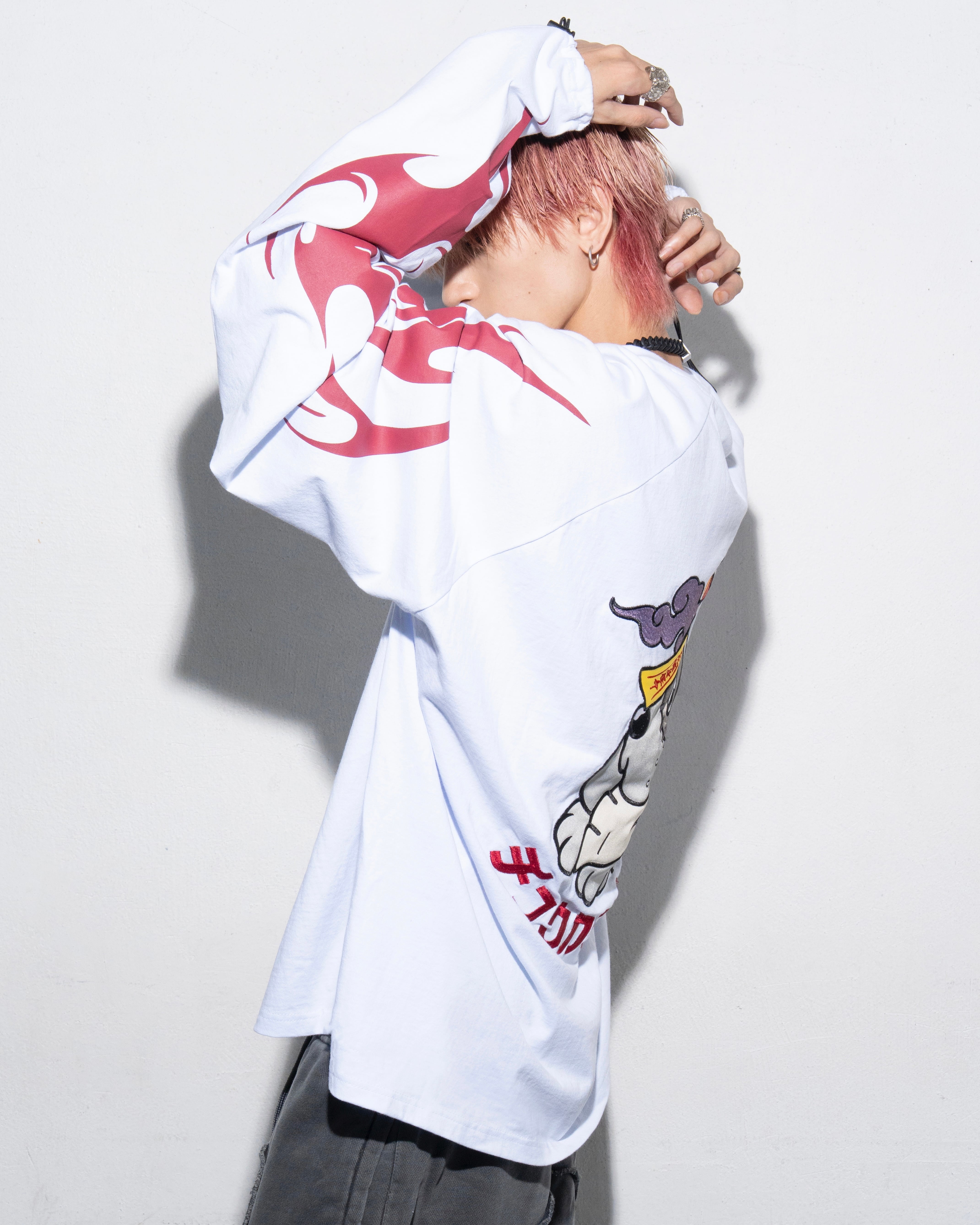 GALFY×チュウカタベタイ ロンT/白 | チュウカタベタイ