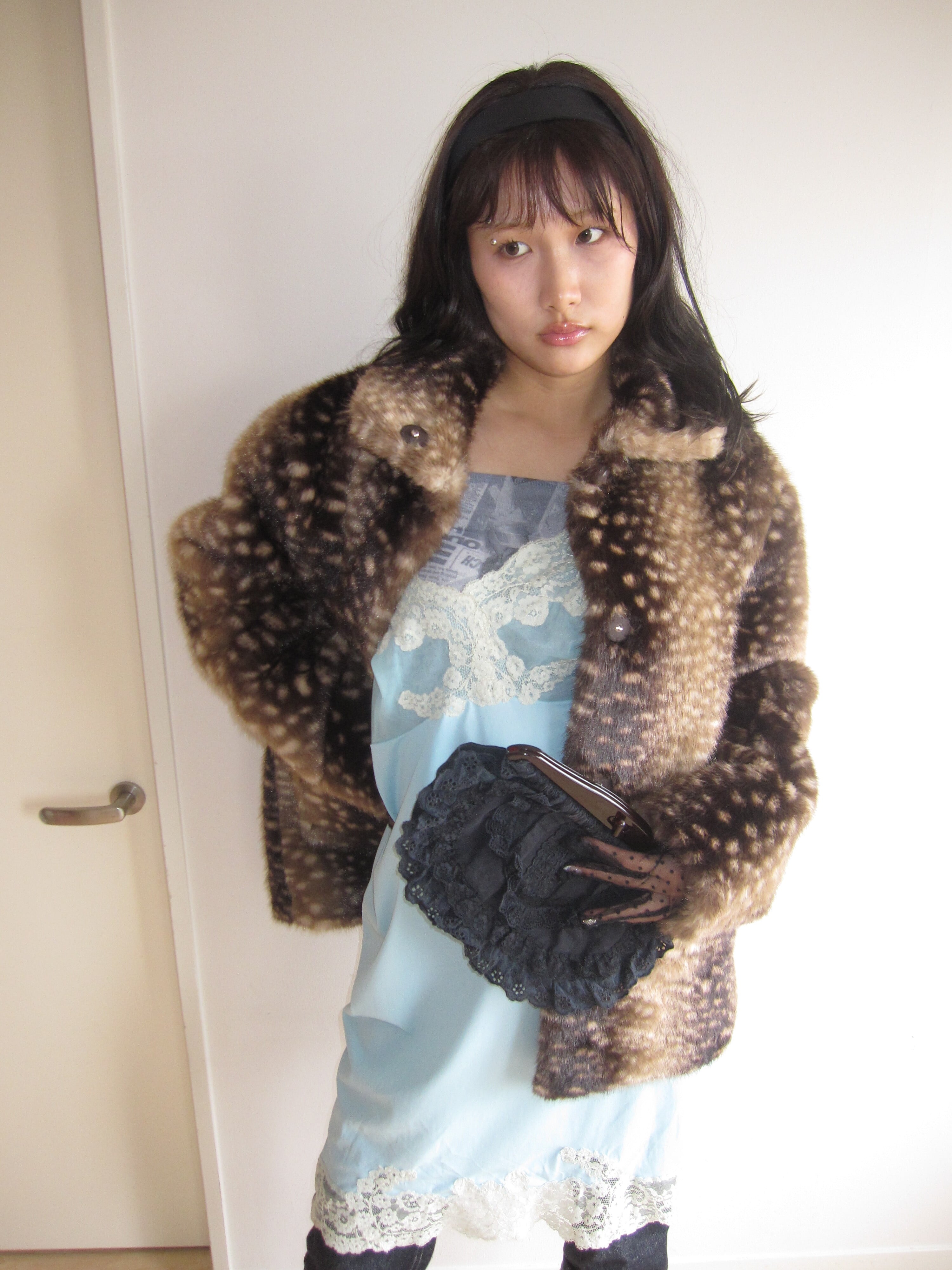 Bambi Fur Jacket brown | n.k atelier