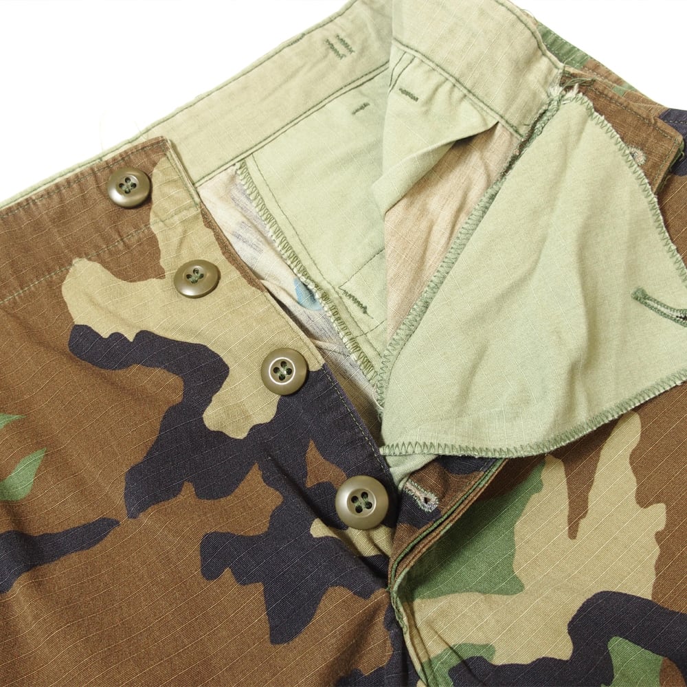 90's 米軍 BDU WOODLAND CAMO リップストップ カーゴパンツ SMALL-REGULAR 1990年会計 軍パン ミリタリー 90's 米軍 BDU WOODLAND CAMO リップストップ カーゴパンツ SMALL