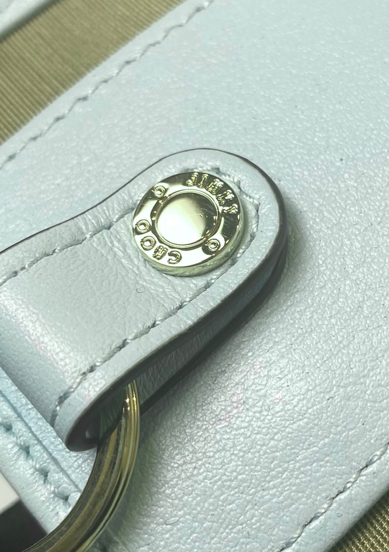 ジミーチュウ キーケース NEPTUNECZN-ICEBLUE_LIGHTGOLD