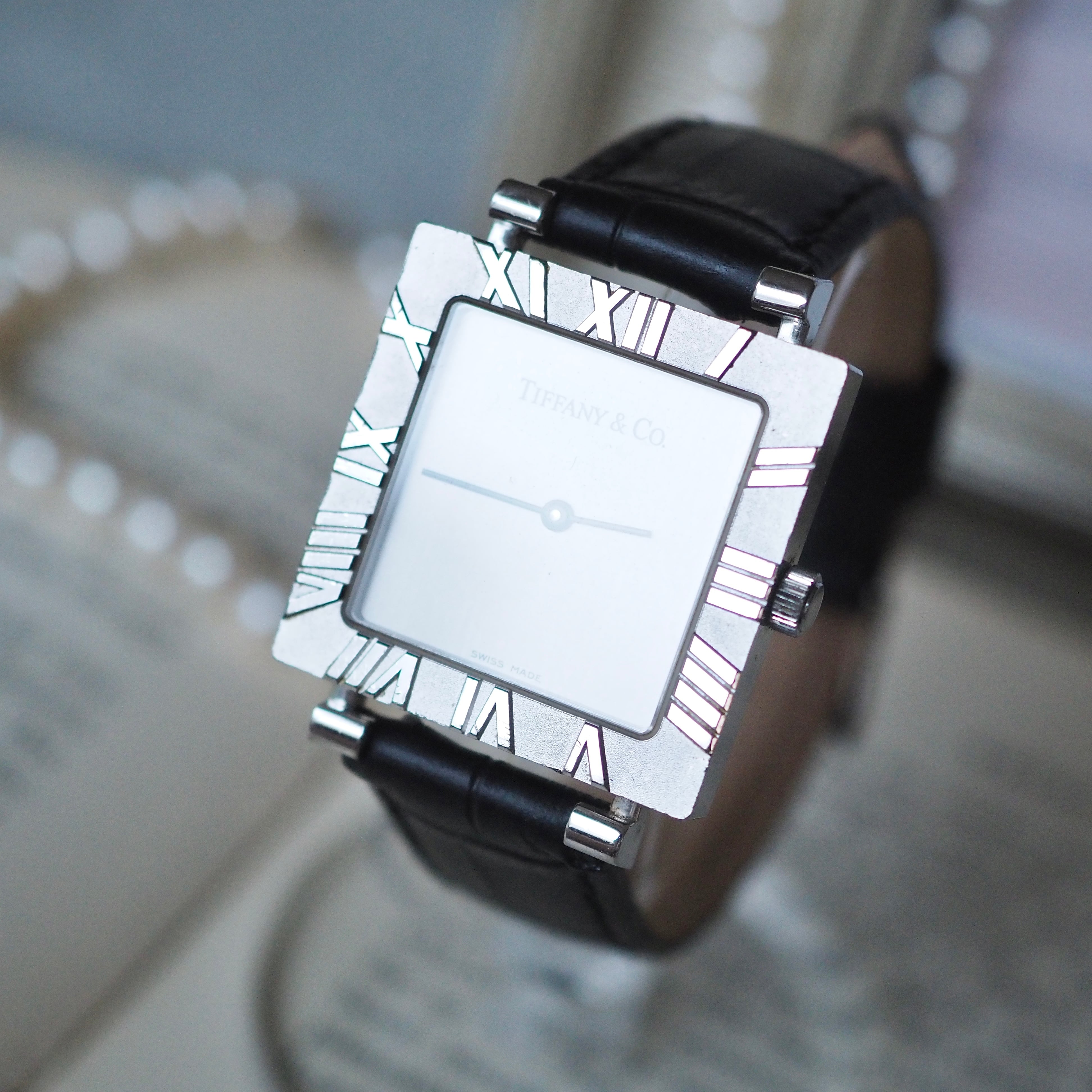 Tiffany&Co. ティファニー アトラススクエア 銀無垢 ユニセックス