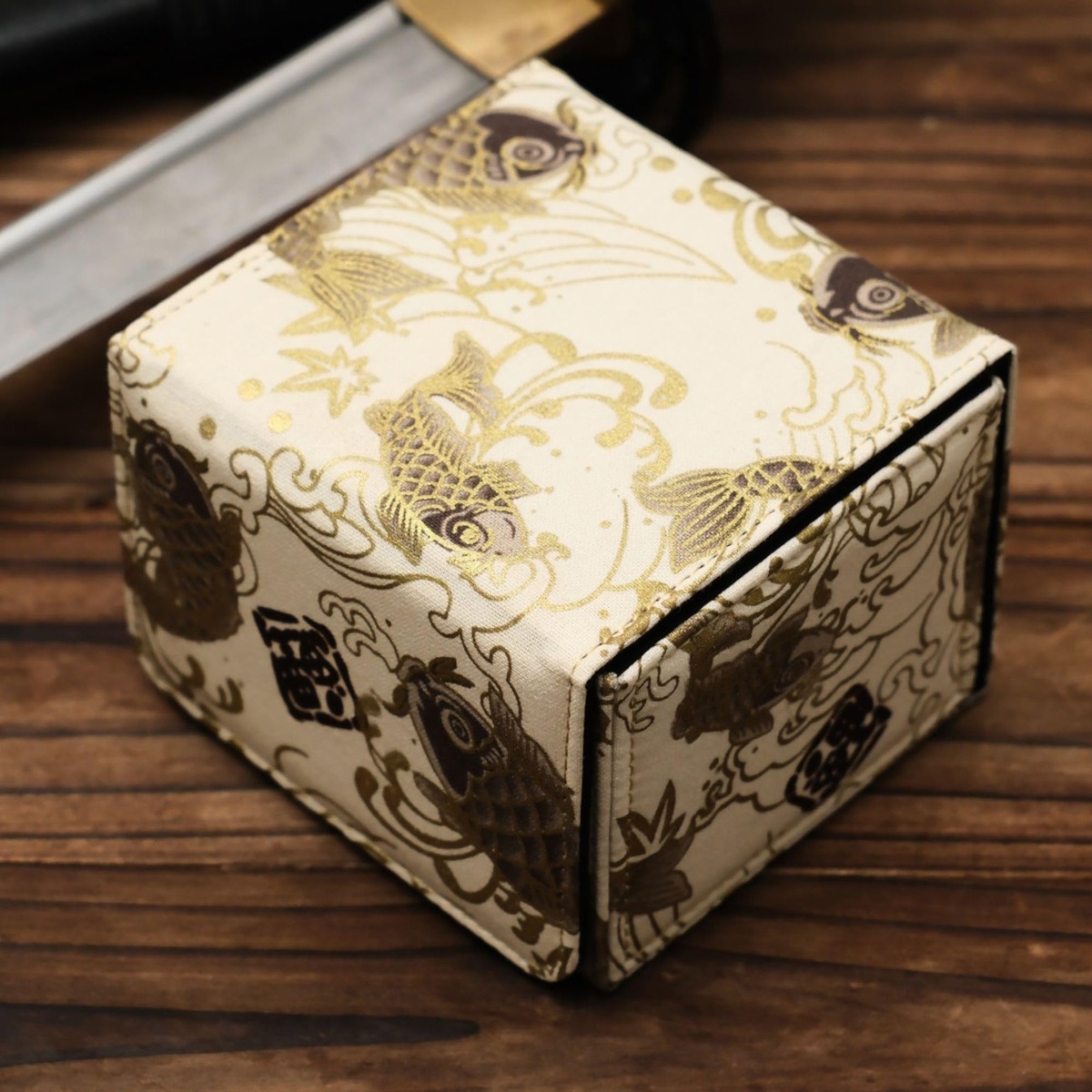 Schwarze Metall-Doppeldeck-Box Für Sammelkarten – Passt Für MTG, Yugioh, FAB, EDH Commander & Toploader