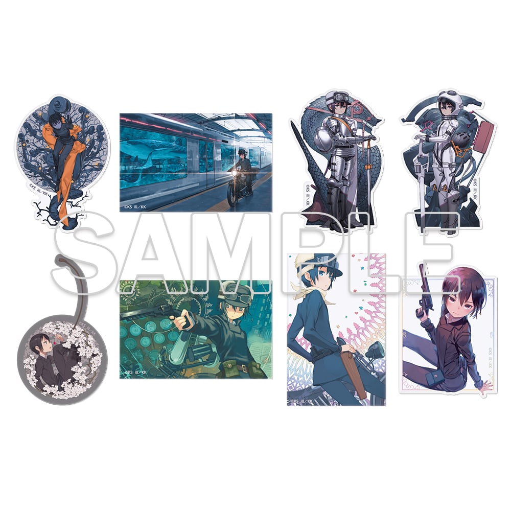 キノの旅 the Beautiful World 25周年記念 トレーディングキラキラステッカー