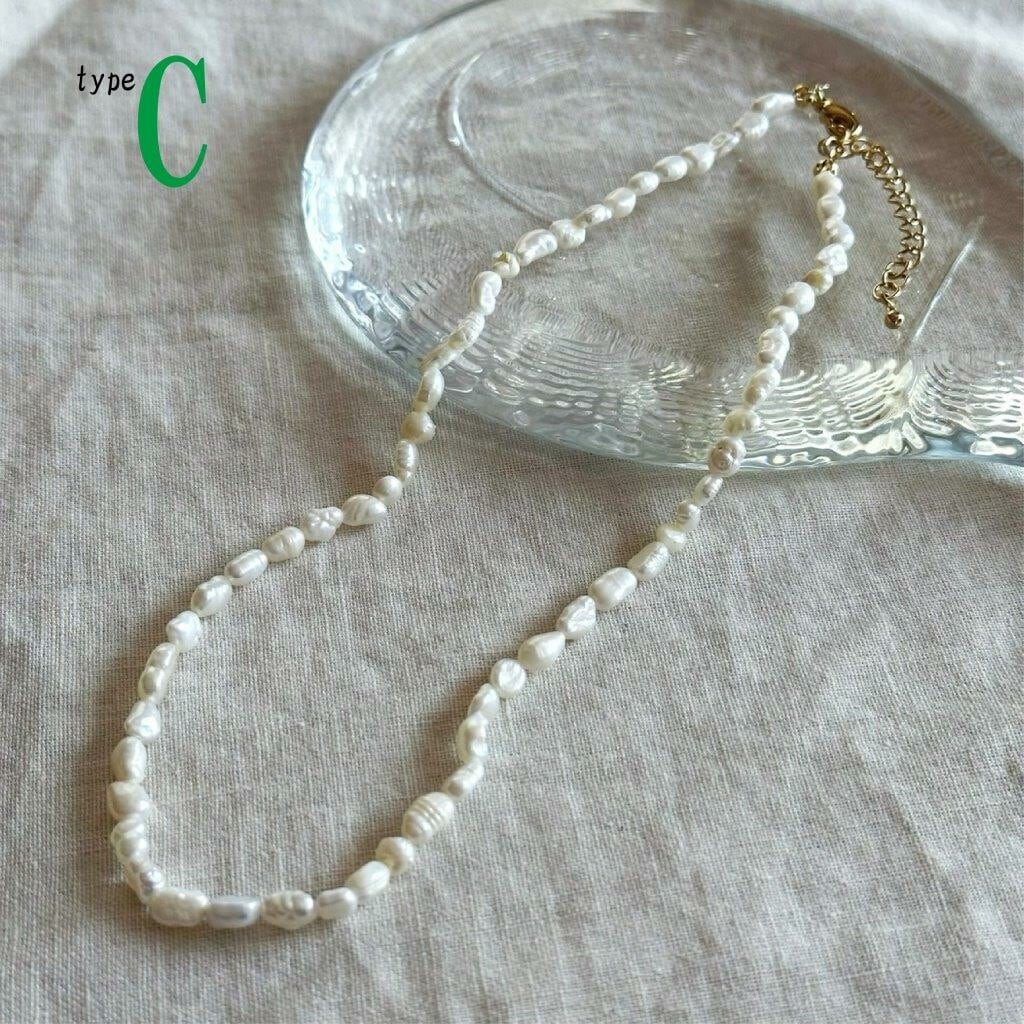 【SELECT】淡水パール ショートネックレス