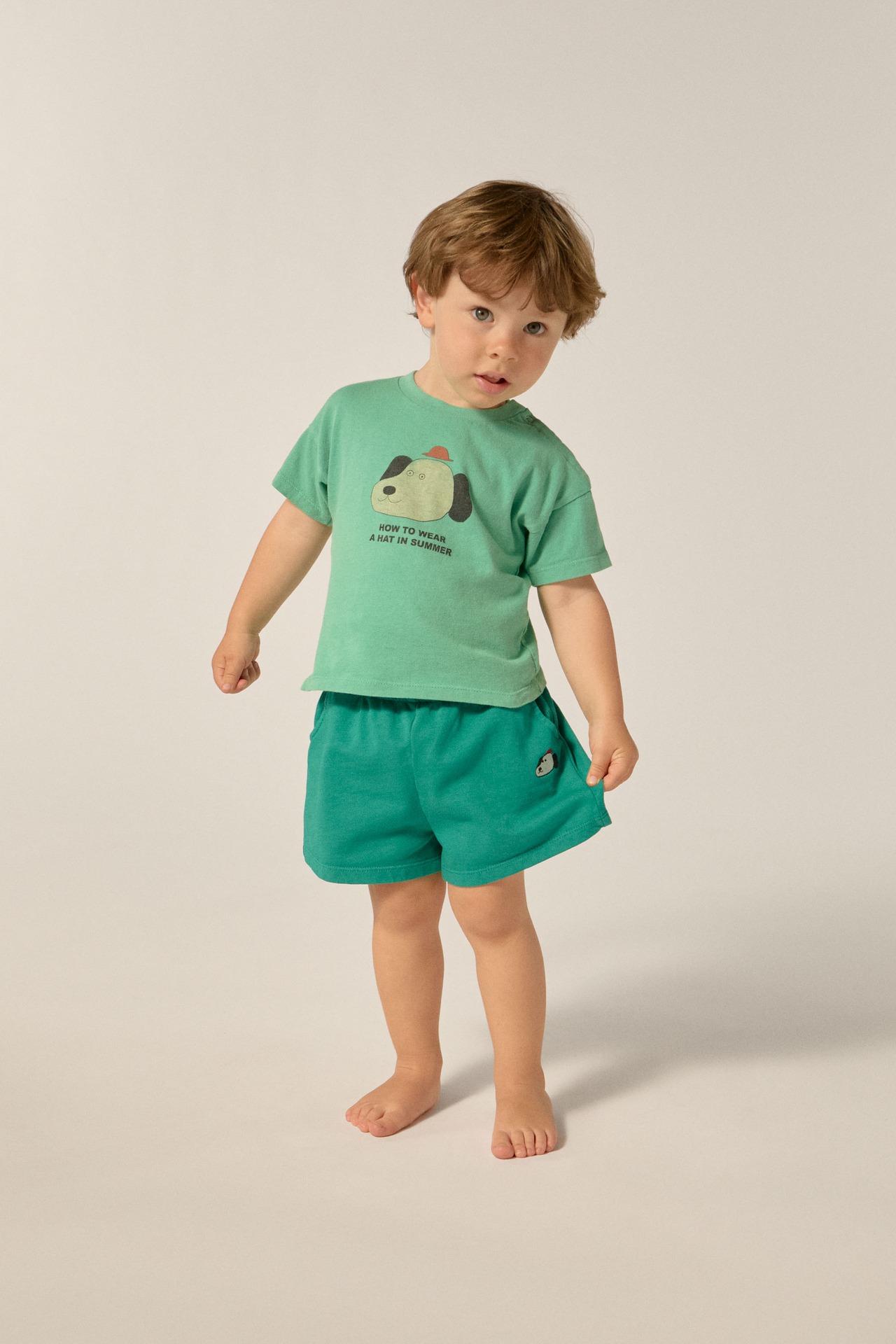 the campamento / Green Baby Shorts