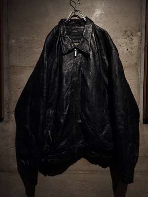 【Caka】“Special” ツギハギ Vintage Leather Loose Jacket