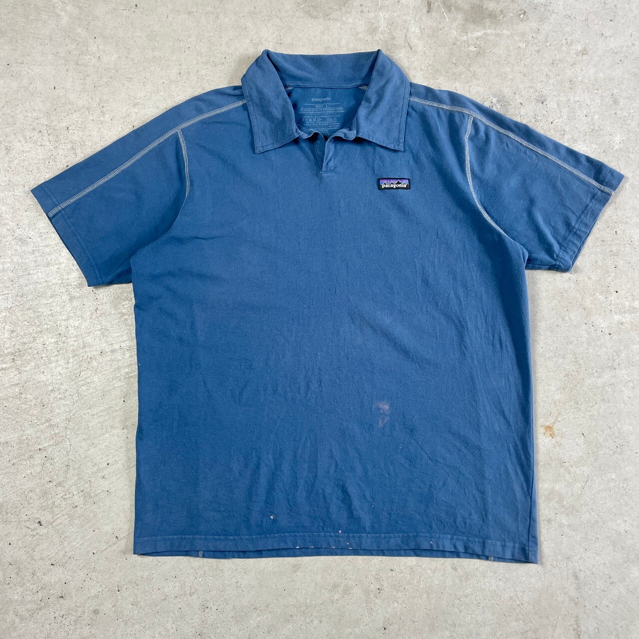 patagonia パタゴニア オーガニックコットン 天竺 ポロシャツ メンズL 