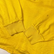リネン混 Christian Dior SPORT クリスチャンディオール スポーツ 長袖 ポロシャツ L/イエロー レディース
