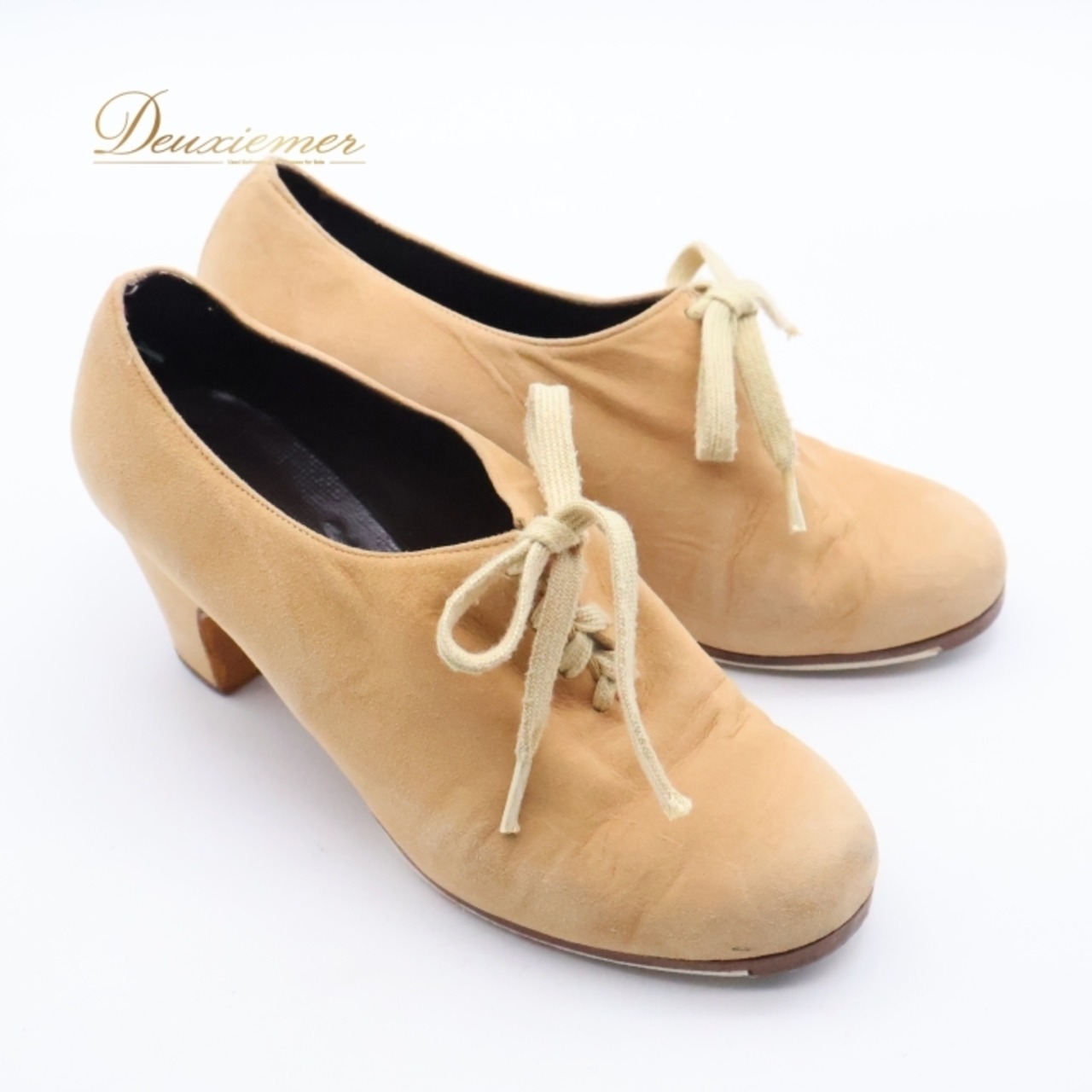 フラメンコ 衣装 サイズ5 靴 シューズ レディース ベージュ系 ヒール 釘 釘有り スペイン製 スウェード ダンス 練習 舞台 発表会 イベント ヒール靴 おしゃれ靴 デザイン靴 ダンスシューズ フラメンコダンス 舞台用靴