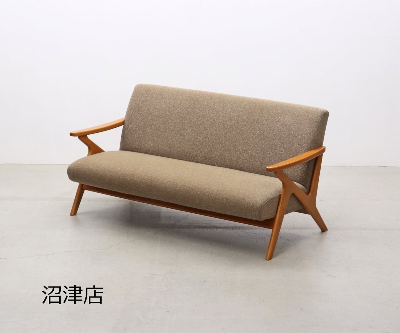 沼津店】EAST WOOD イーストウッド ナチュラル モダン 2Pソファ 2