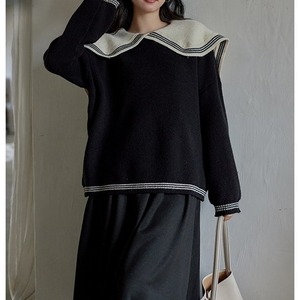 loose pullover black sweater