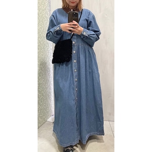 vintage/denim onepiece/blue/ladies/ヴィンテージ/デニムワンピース/青色/レディース