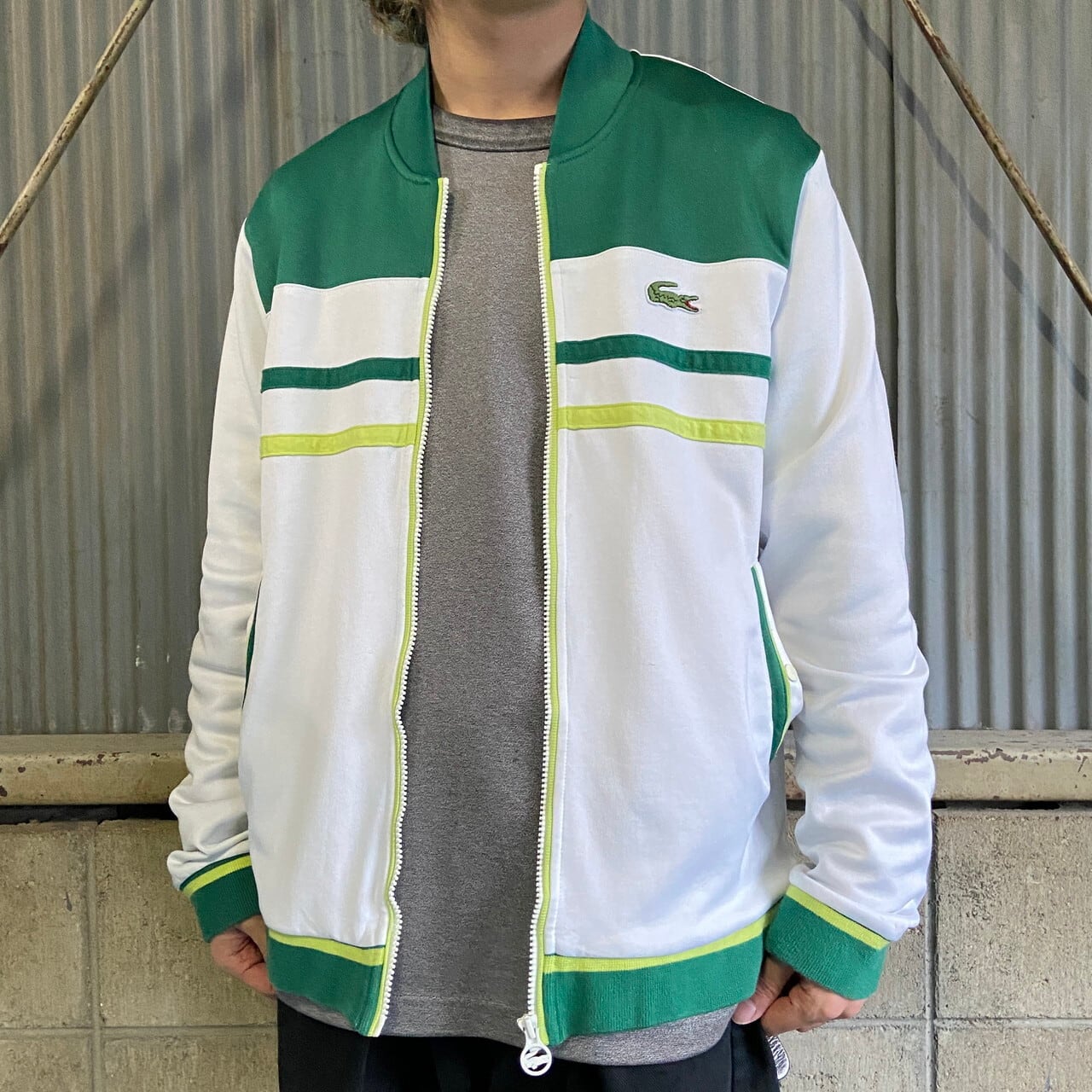 LACOSTE SPORT ラコステ フレンチラコステ ボーダー ジャージ トラック 