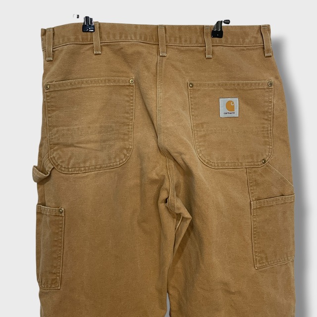 90s USA carhartt ダブルニーダックペインターパンツ 茶系 W38