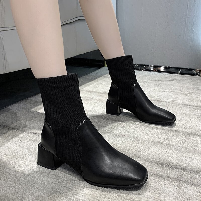 【ARCOPEDICO】【35 23.0cm】ブラックショートブーツ