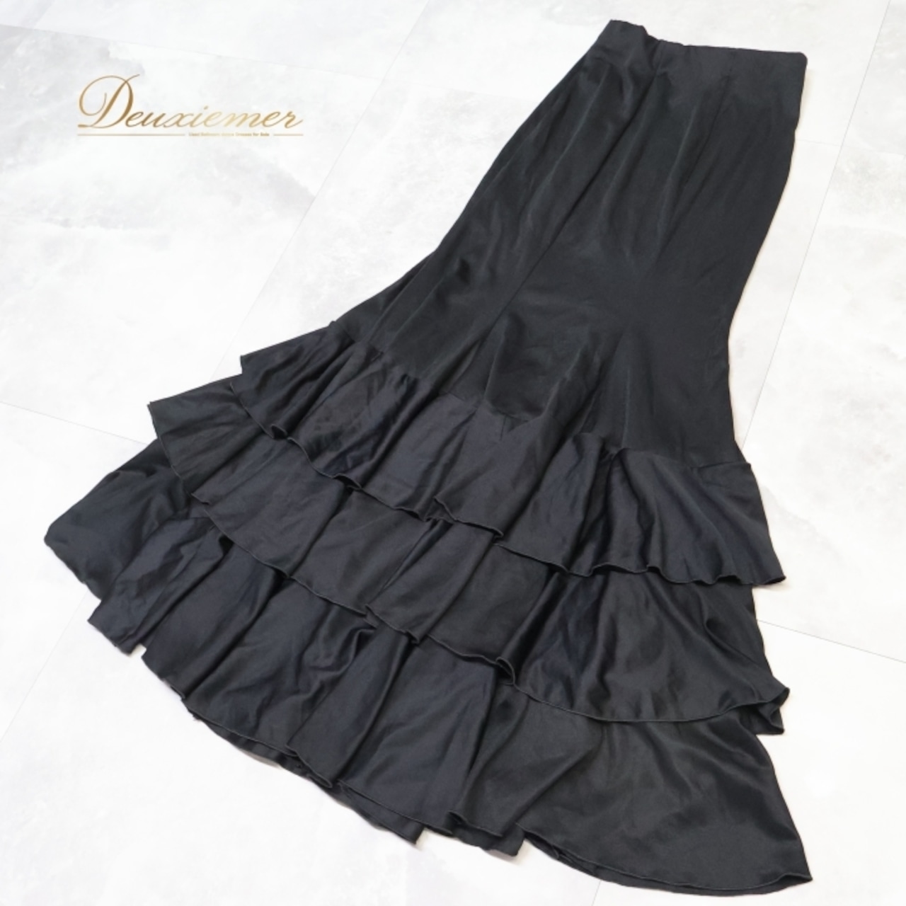 フラメンコ 衣装 ファルダ スカート 黒 無地 ハイウエスト ボランテ フリル ダンス prima boutique プリマブティック パーティ 発表会 レッスン 練習着 ブラック系 フリルスカート ダンス衣装 スカートファルダ ストレッチ素材 シンプル スタイリッシュ 大人女性用 ダンスレッスン 発表会用衣装 フラメンコスタイル おしゃれ 伸縮性