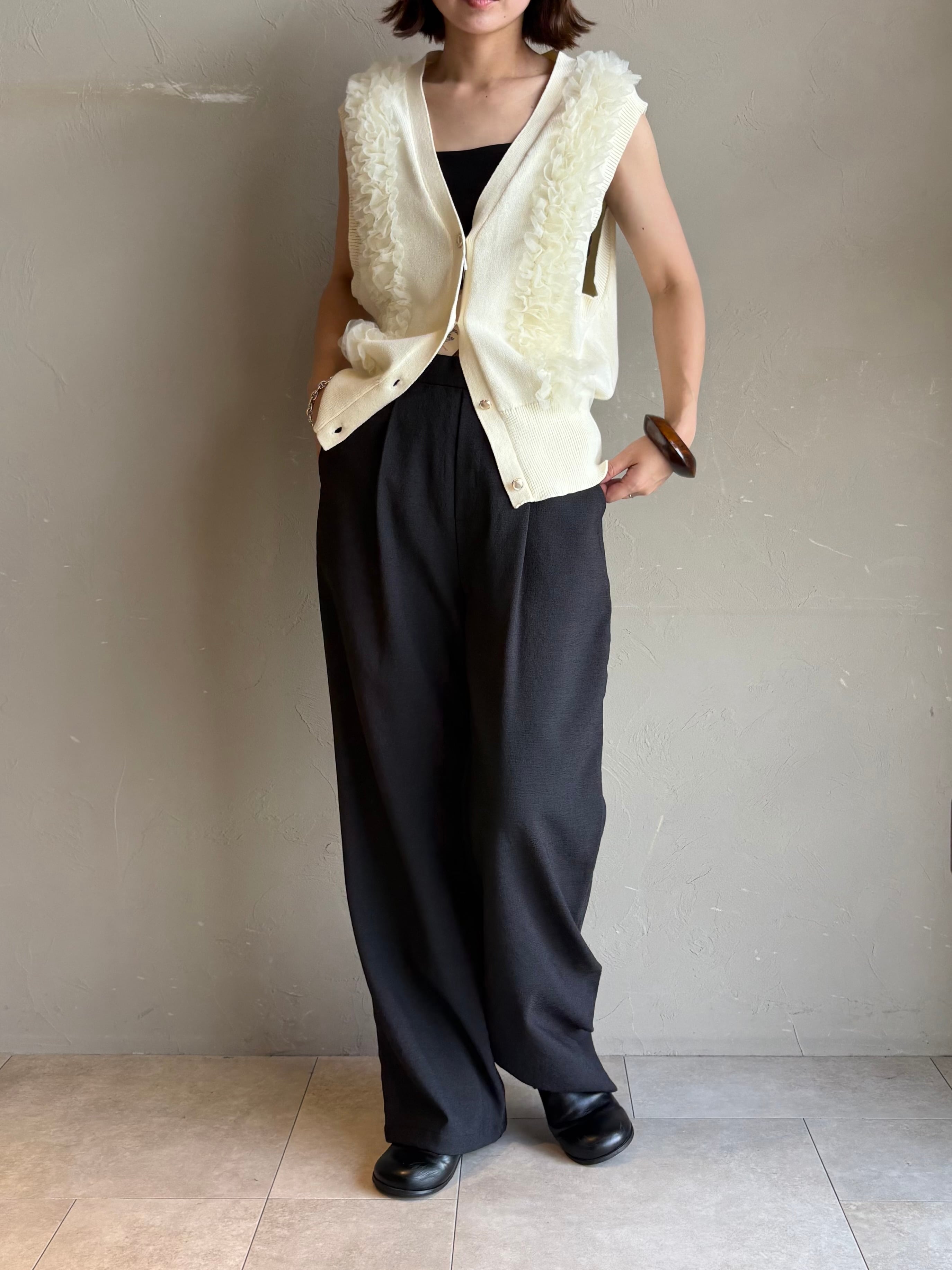 MARGAUX VINTAGE 】チュールフリルベスト | valance 福井｜レディース