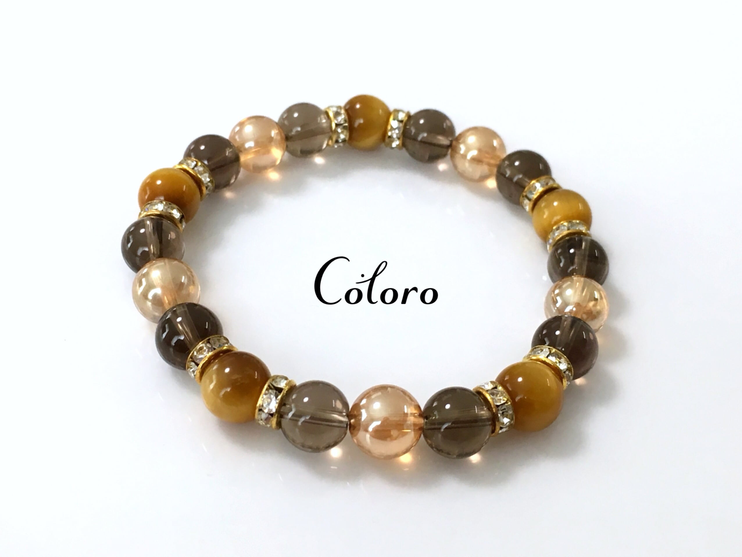 ☆ゴールデンタイガーアイ・シャンパンカラークォーツ