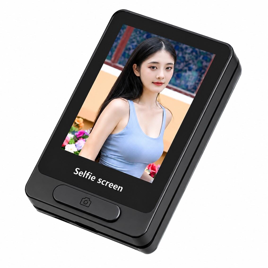 自撮りモニター ブラック スマホ 外カメラ セルフィー MagSafe対応 自撮りモニター スマホ 外カメラ セルフィー MagSafe対応 ミラーリング