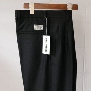 WACKOMARIA DOUBLE PLEATED WOOL TROUSERS