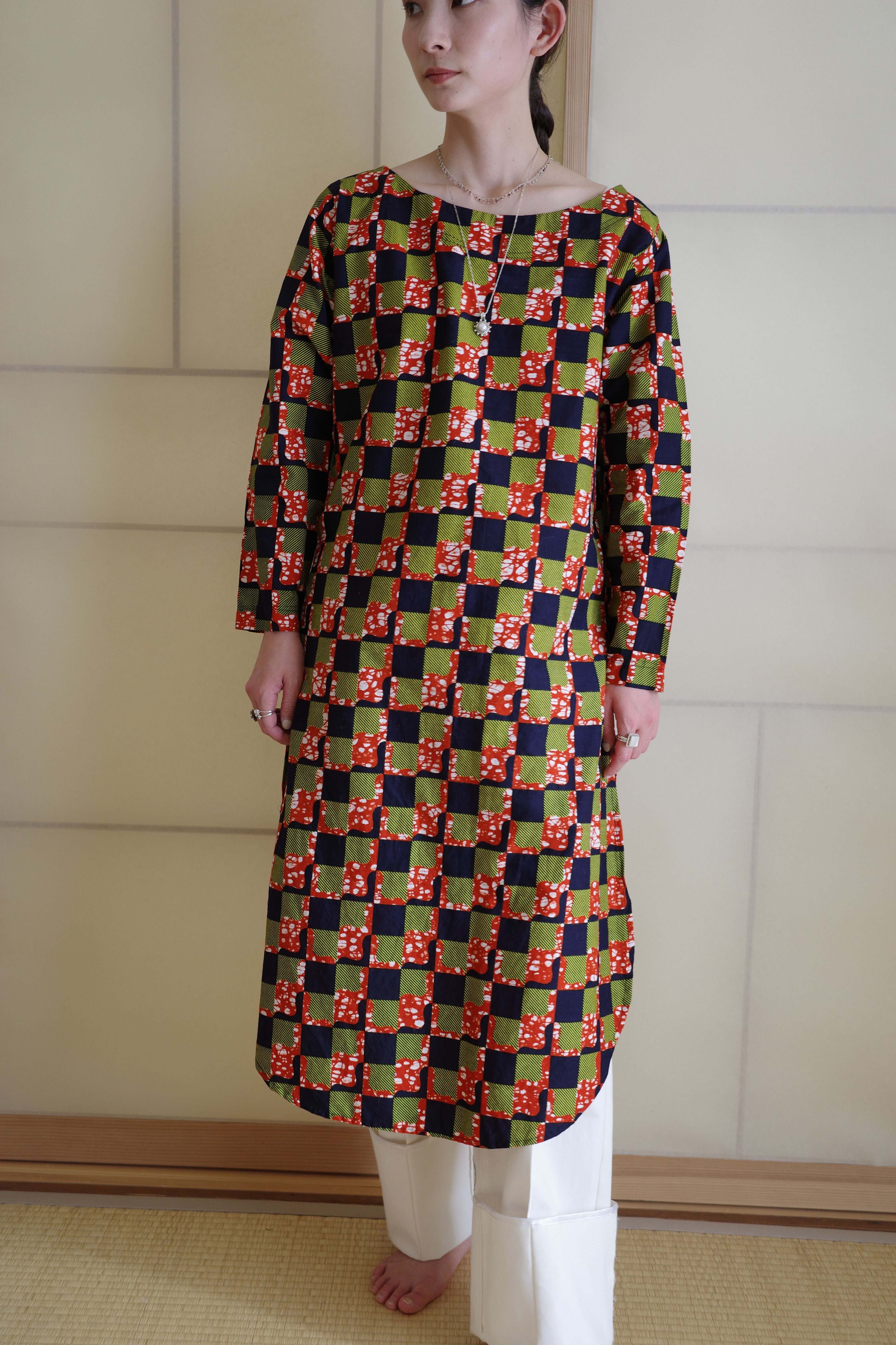 1980-90s African print onepiece