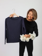 BEATRICE(袖フリルアレンジニット)