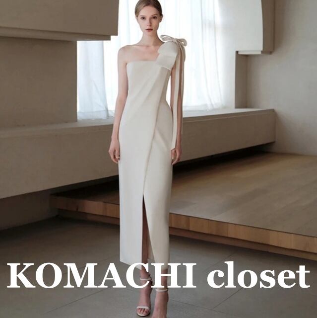 【送料無料】 ドレス タイト ミモレ丈 スリット 肩リボン きれいめ アシンメトリー 韓国 レディース カラードレス ロングドレス 舞台衣装 舞台ドレス イブニングドレス ナイトドレス セクシードレス パフスリーブ ワンショルダー ワンショル スレンダー スレンダーライン 胸元 背中魅せ かわいい 大人可愛い おしゃれ お洒落 ラブリー キュート 主役級 存在感 エレガント 華やか 上品 高見え 格上げ インスタ映え 夏 お呼ばれ ステージ 撮影 S M L XL 白 ホワイト 黒 ブラック