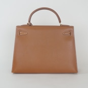 HERMES エルメス ケリー 32 ヴォーエプソン 2WAYハンドバッグ ゴールド ゴールド金具 〇Z:1996年
