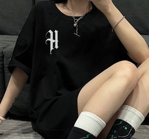 【韓国ファッション】カジュアル 半袖Tシャツ ストリート