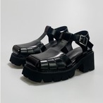 Openwork genuine leather sandals (ME359)