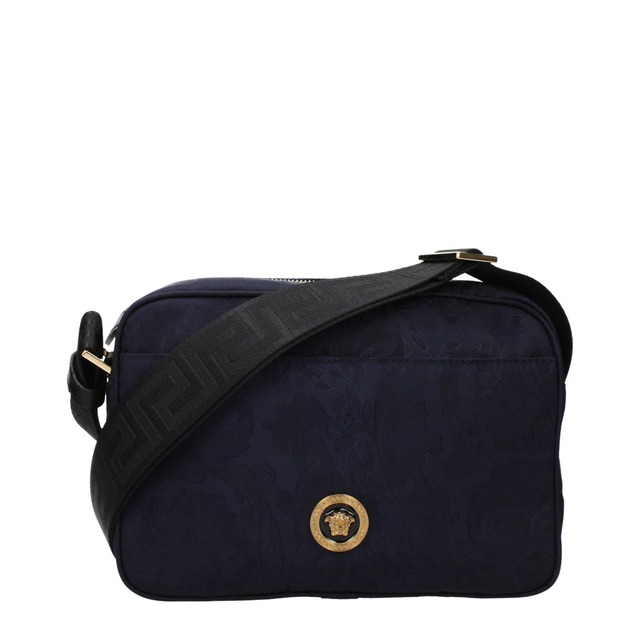 【新品】VERSACE ヴェルサーチェ メンズ クロスボディバッグ ファブリック ブルー 10233631A133041UI2V
