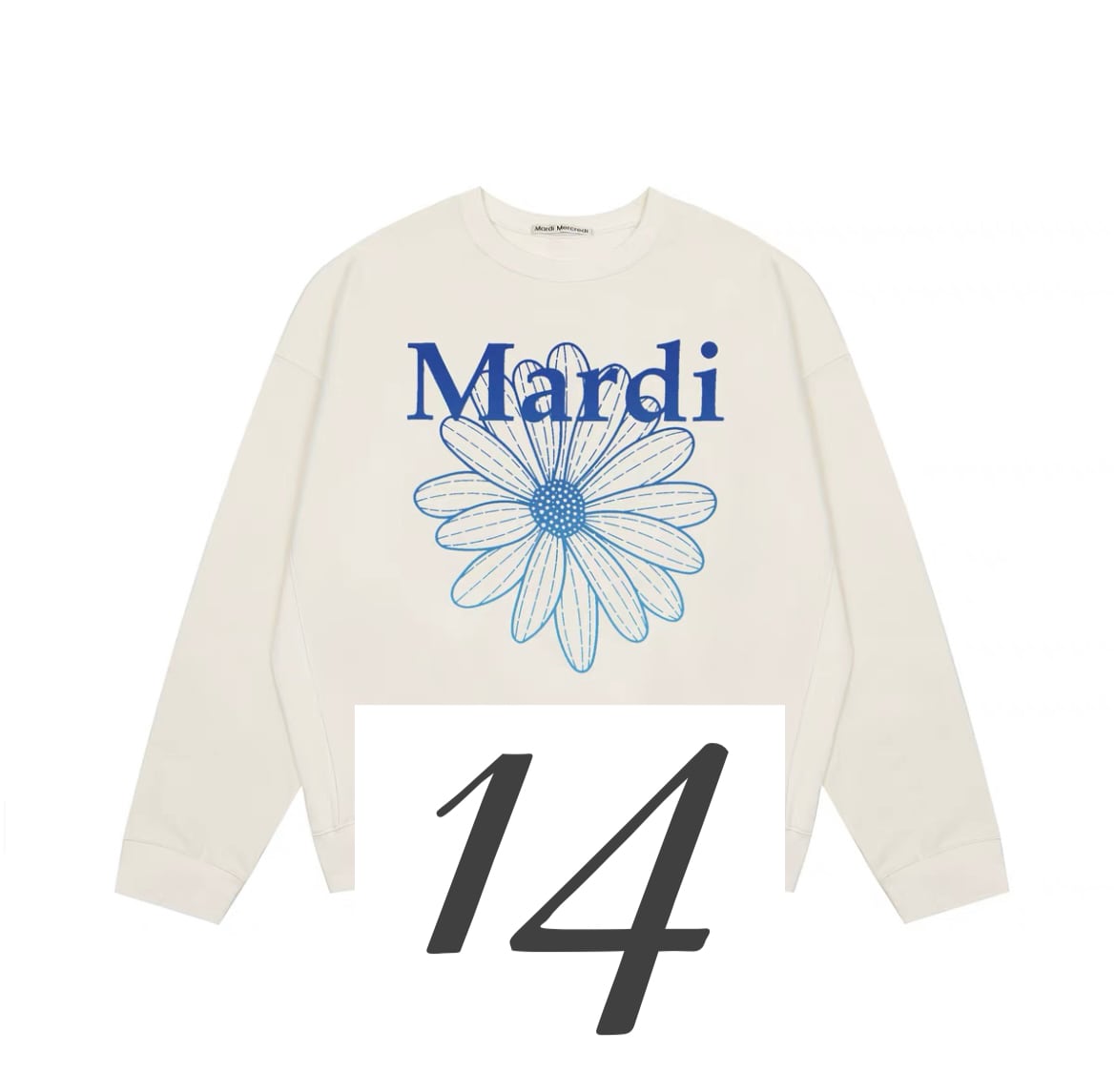 受注】Mardi Mercredi (マルディメクルディ) SWEATSHIRT FLOWERMARDI ...