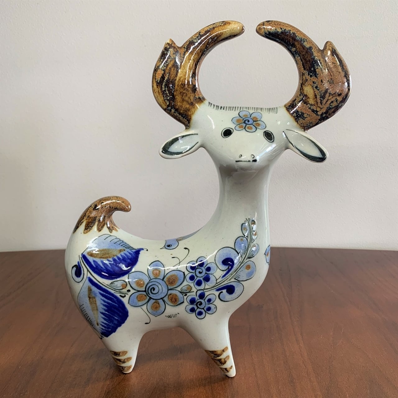 エル・パロマール メキシコ マウンテンゴート 陶器のオブジェ / El Palomar Mexico Vintage Mountain Goat Figurine