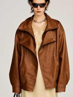 【26AW | WOMEN】PRANK PROJECT プランクプロジェクト / レザージャケット / Sheep Leather Bomber Jacket　31262216101　