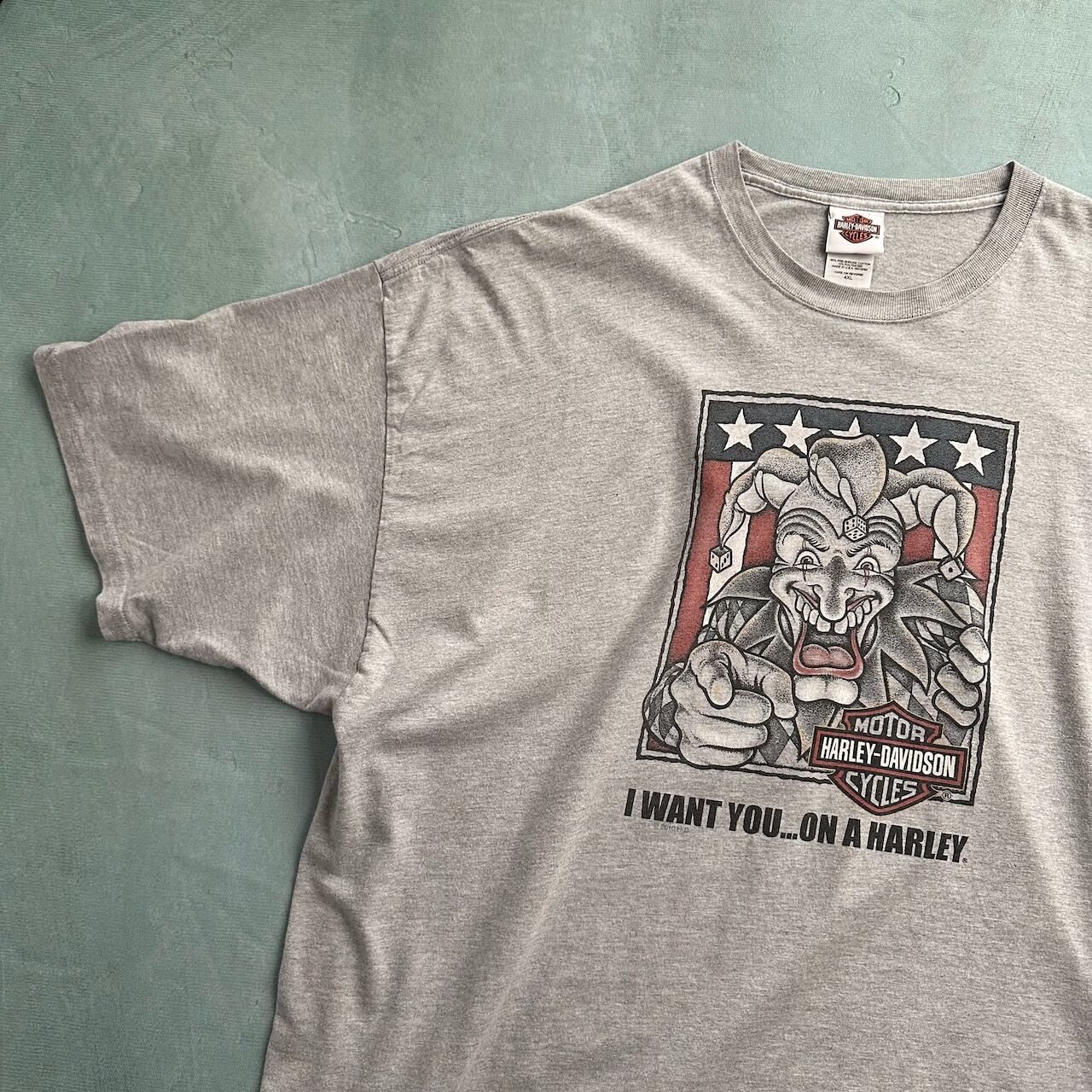 90s USA製 ハーレーダビッドソン 両面 Tシャツ タイダイ染