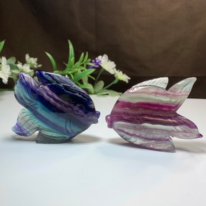 4.海のアニマル♪♪フローライトお魚さん☆ペアセット