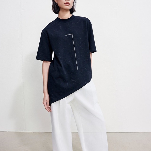 Sheer Border Long Sleeve Top【4color】　T6192