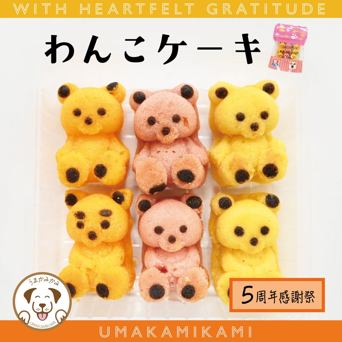 【感謝祭】(国産)わんこケーキ 8g×6個