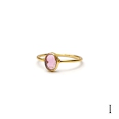 S925 PETIT STONE THIN RING -MULTI COLOR TORUMARINE-