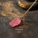 【076 Blood Moon Collection】 ロードクロサイト 鉱物原石 14kgfネックレス 天然石 アクセサリー (No.2835)