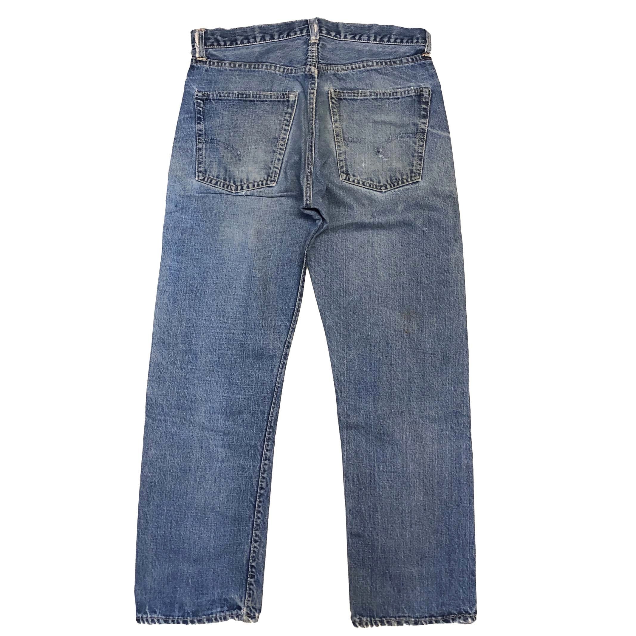 60s Levis 505 551ZXX ダブルネーム ビッグE 耳付き 赤耳 【W34】先細 
