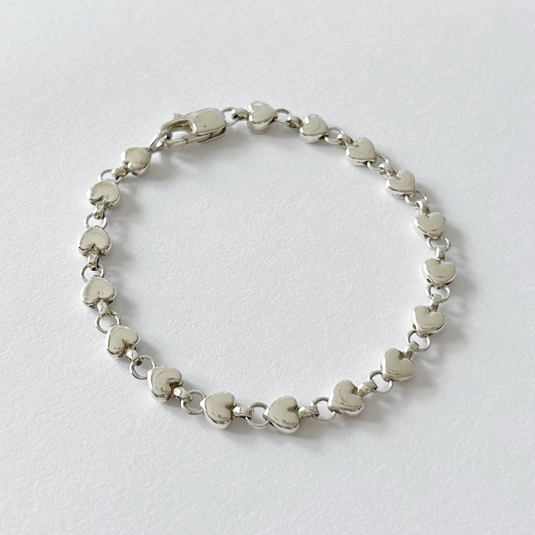 T7132】Tiffany&Co. パフハートブレスレット/ティファニー