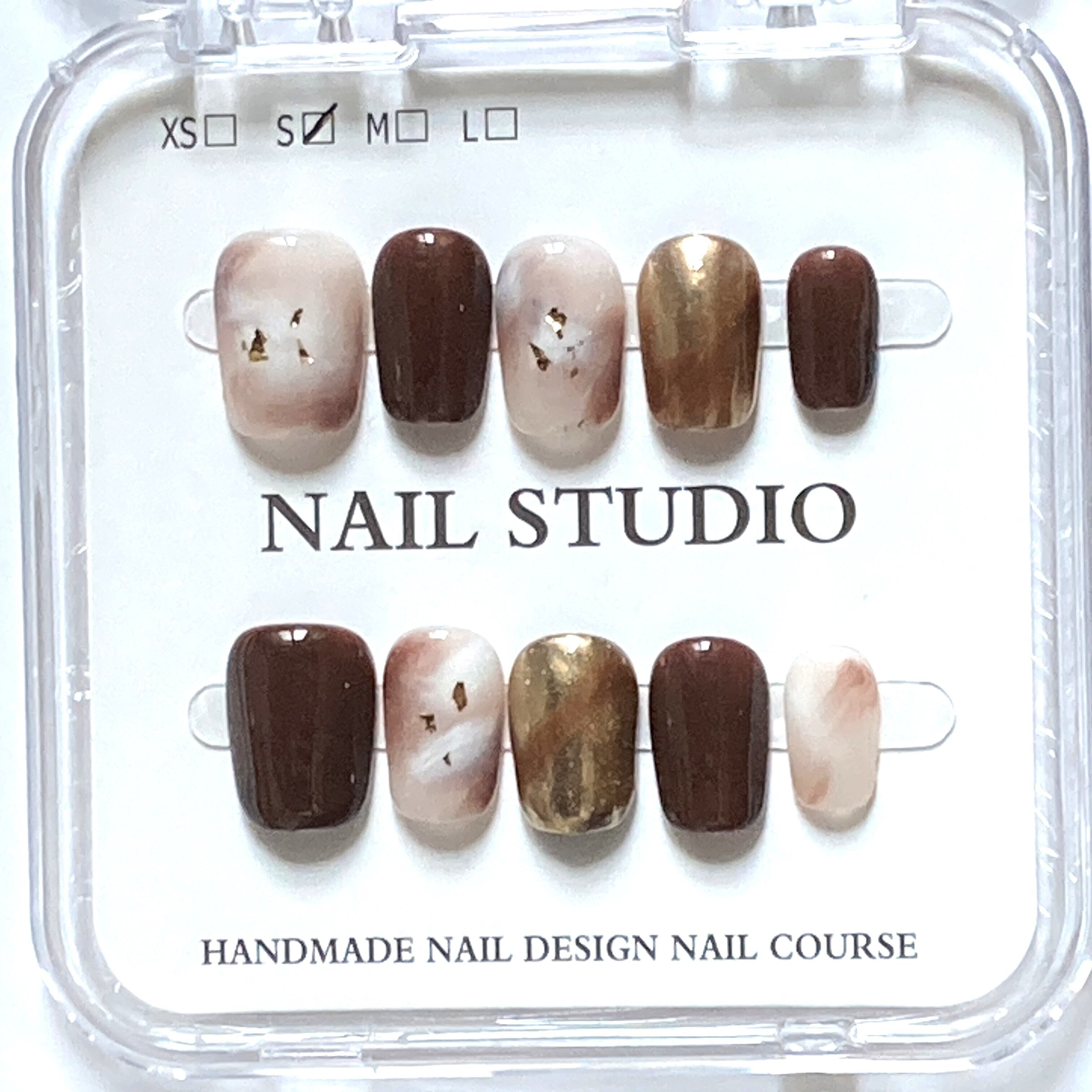 hand made ネイルチップ 133ベリーショート S スクエアオフ | kiyora2