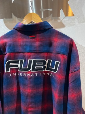 FUBU closing　FW　CHECK SHIRTS　BULEXRED