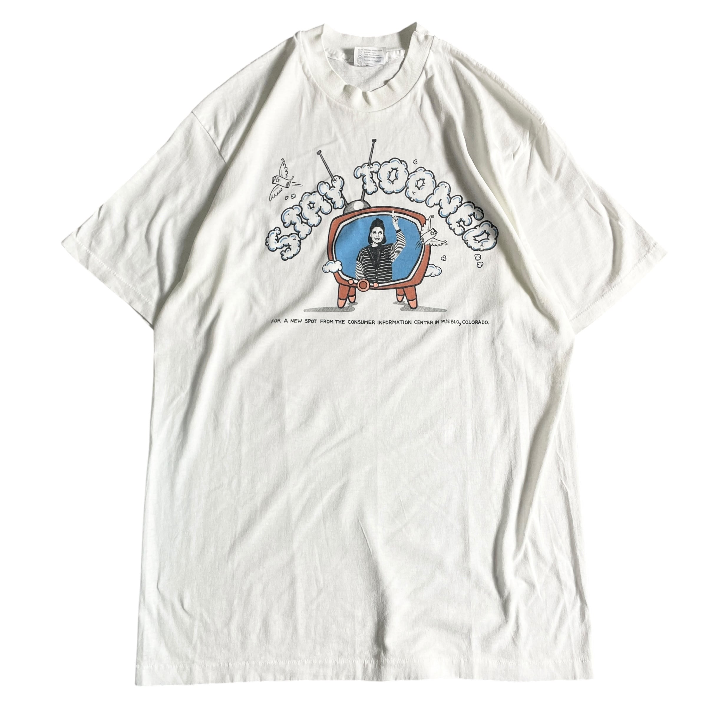 90s USA製 “STAY TOONED” 公共広告 T-shirt