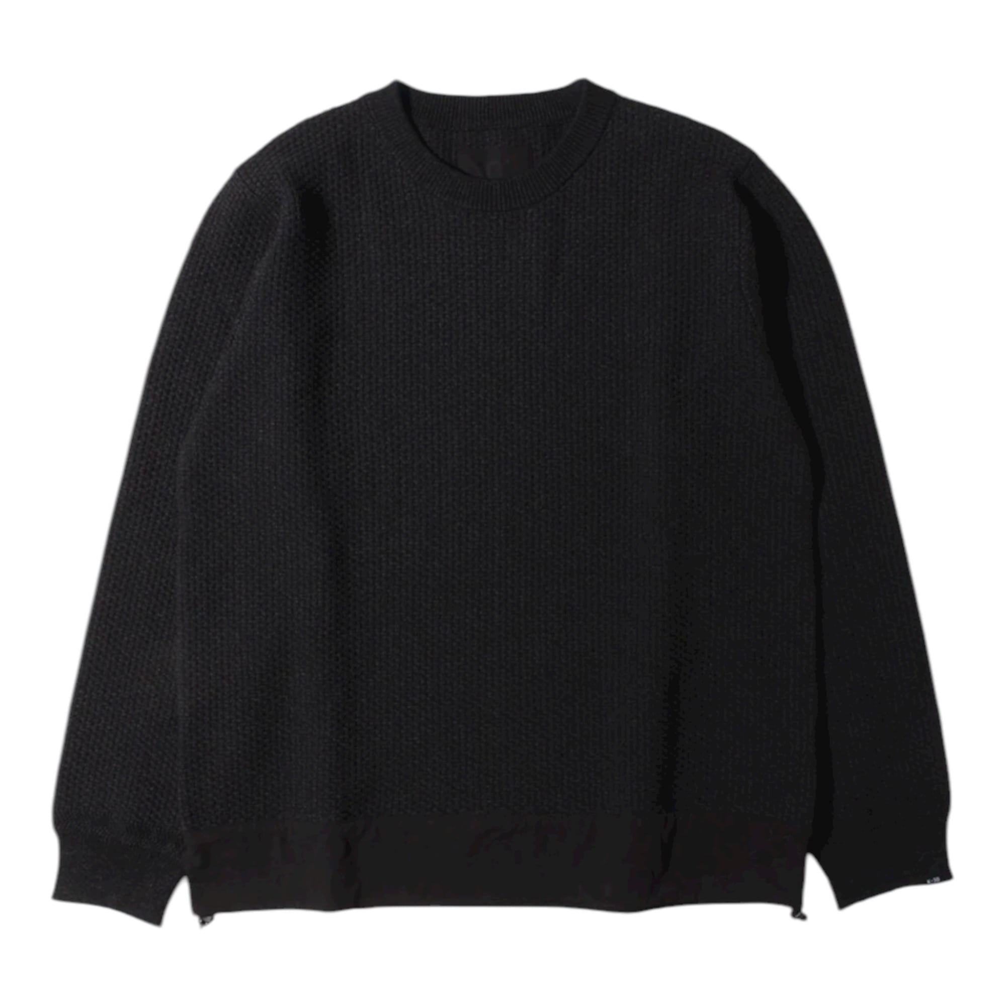 K-3B（ケースリービー) 0_350_K 和紙糸リンクス柄ジャカードセーター/BLACK