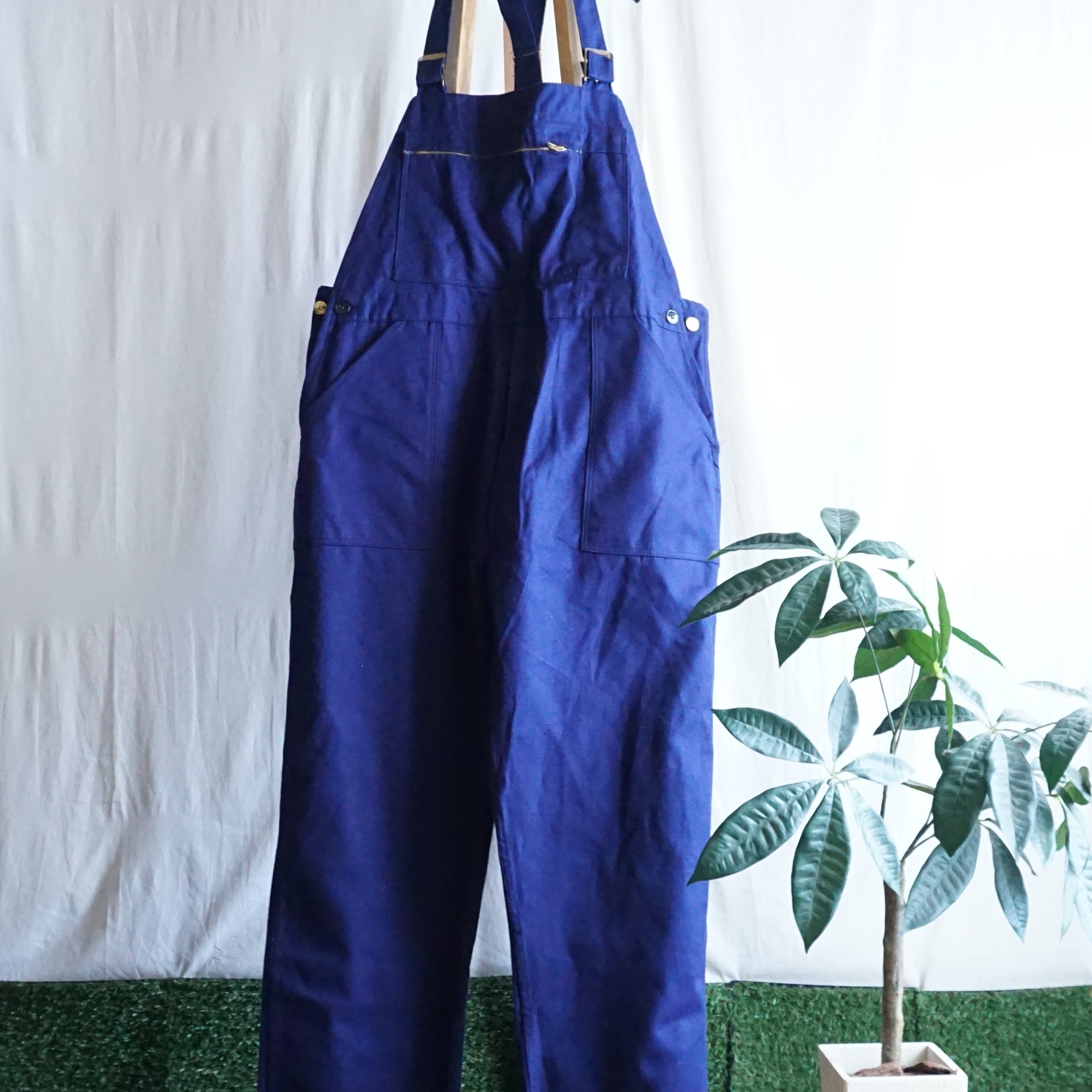 フランス ワークオーバーオール(DEAD STOCK) 60-70's France [C2585