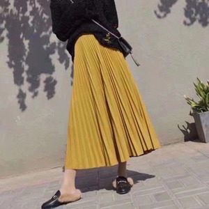 プリーツ カラースカート AJ1394-1616