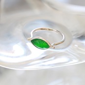 憧れの！猫脚バスタブを連想させるリング！K10WG 翡翠リング  jd_rg1503